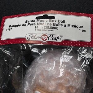 Fibre Craft Santa Music Box Doll 1990!!! Orinigal!!!!